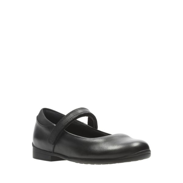 Clarks Girls Jamie Star Toddler School Shoes Black | CA-5734980
